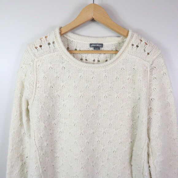Eddie Bauer Wool Blend Knitted Top size L - Picture 2 of 7